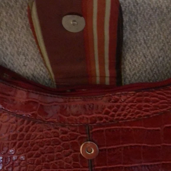 Emilie M. Red Handbag, EUC - Picture 9 of 9